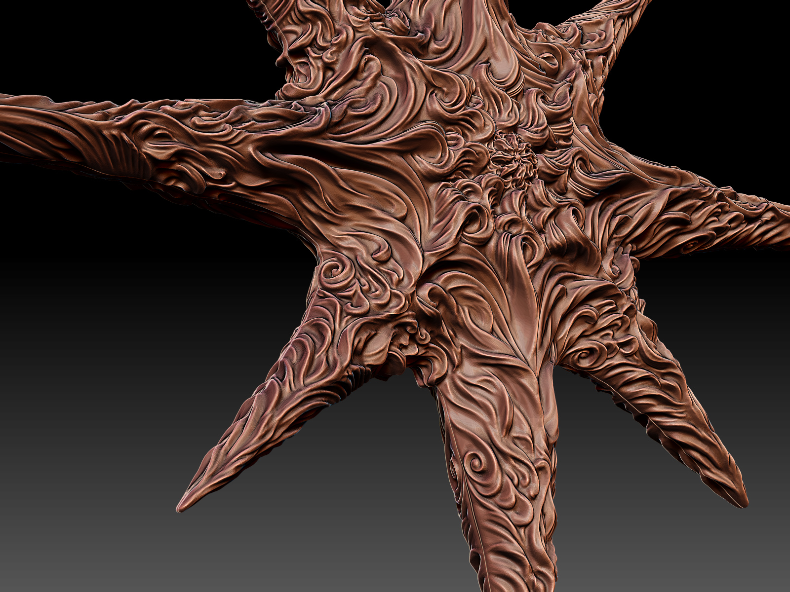 Christmas Star. Digital Sculpting for 3D-Printing and Production